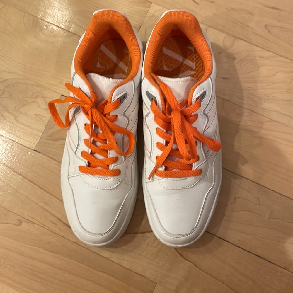 Zara Contrasting Color Orange White Sneakers Size 39 / 9.5 - Picture 6 of 6